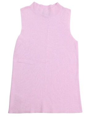 Ann Taylor Petite Lavender Mock Neck Sweater Tank XSP